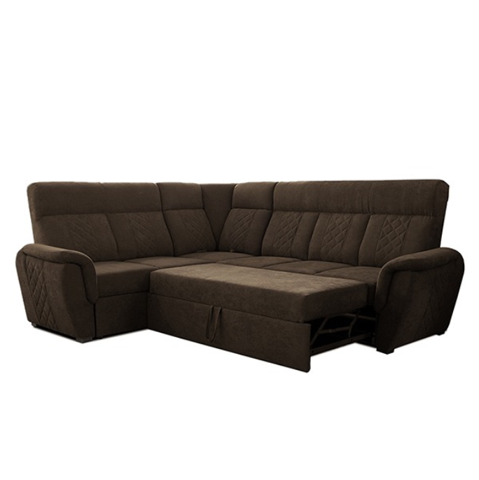 SELLY BROWN LARGE CORNER SOFA