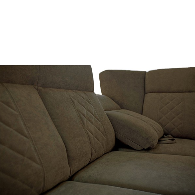 SELLY BROWN LARGE CORNER SOFA