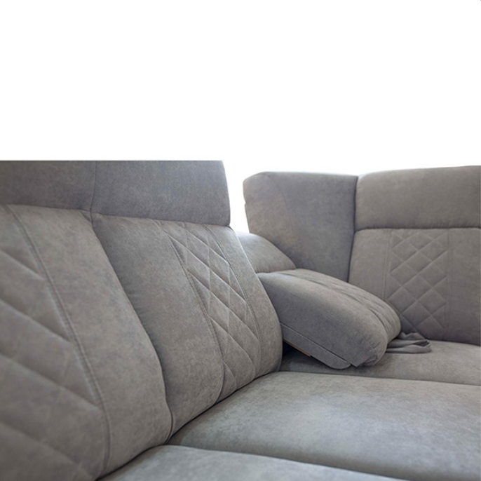 SELLY GREY LARGE CORNER SOFA