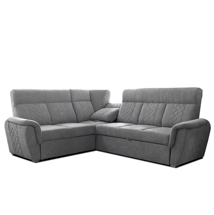 SELLY GREY LARGE CORNER SOFA