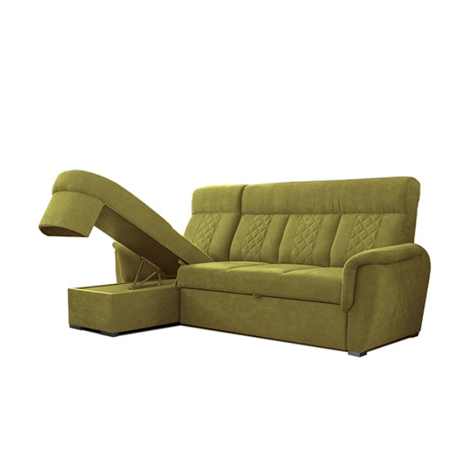SELLY MUSTARD SMALL SOFA BED