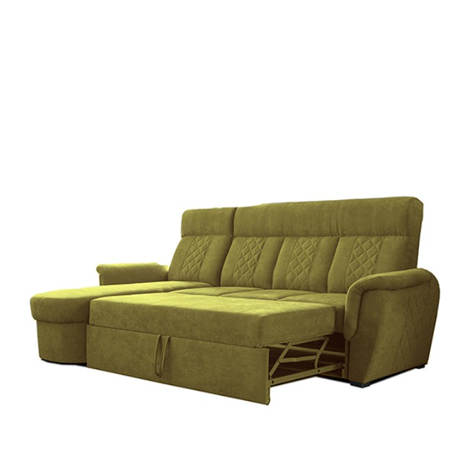 SELLY MUSTARD SMALL SOFA BED