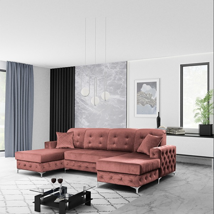 VERSO PINK LARGE SOFA BED