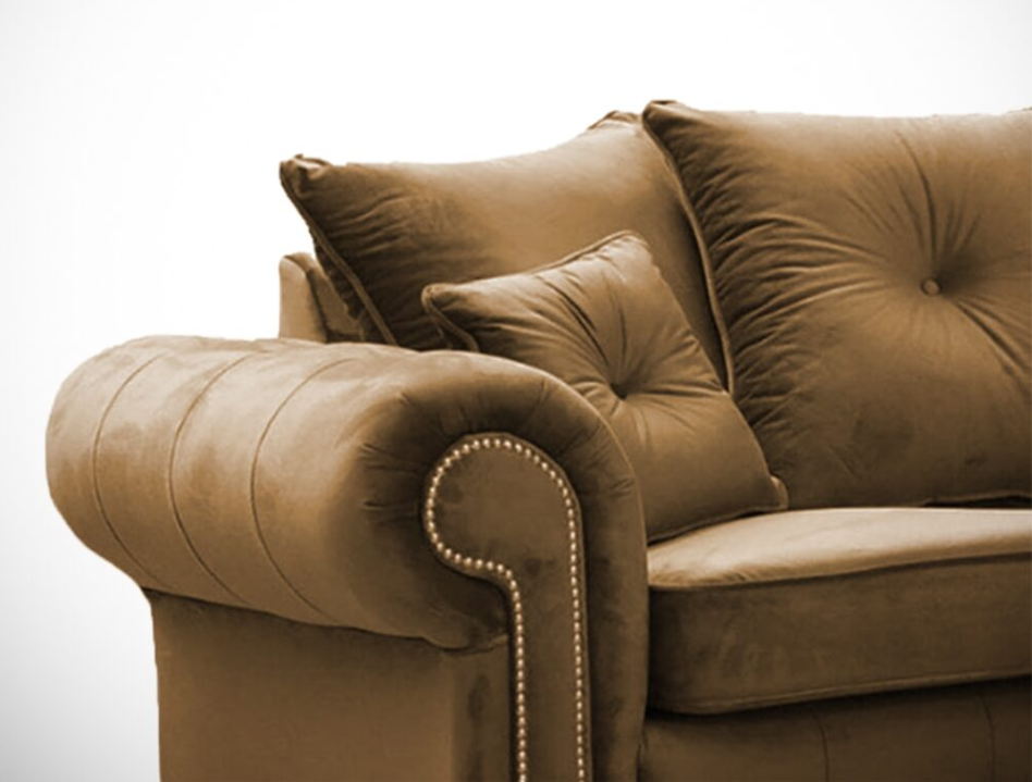 ASHWIN CAMEL BROWN CORNER SOFA