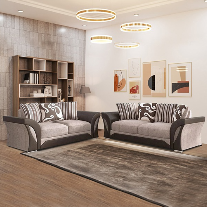SHANNON 3+2 SOFA BROWN/BEIGE