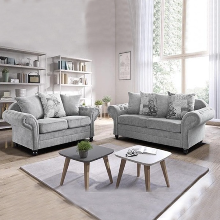 Hawaii 3+2 Seater Sofa Light Grey