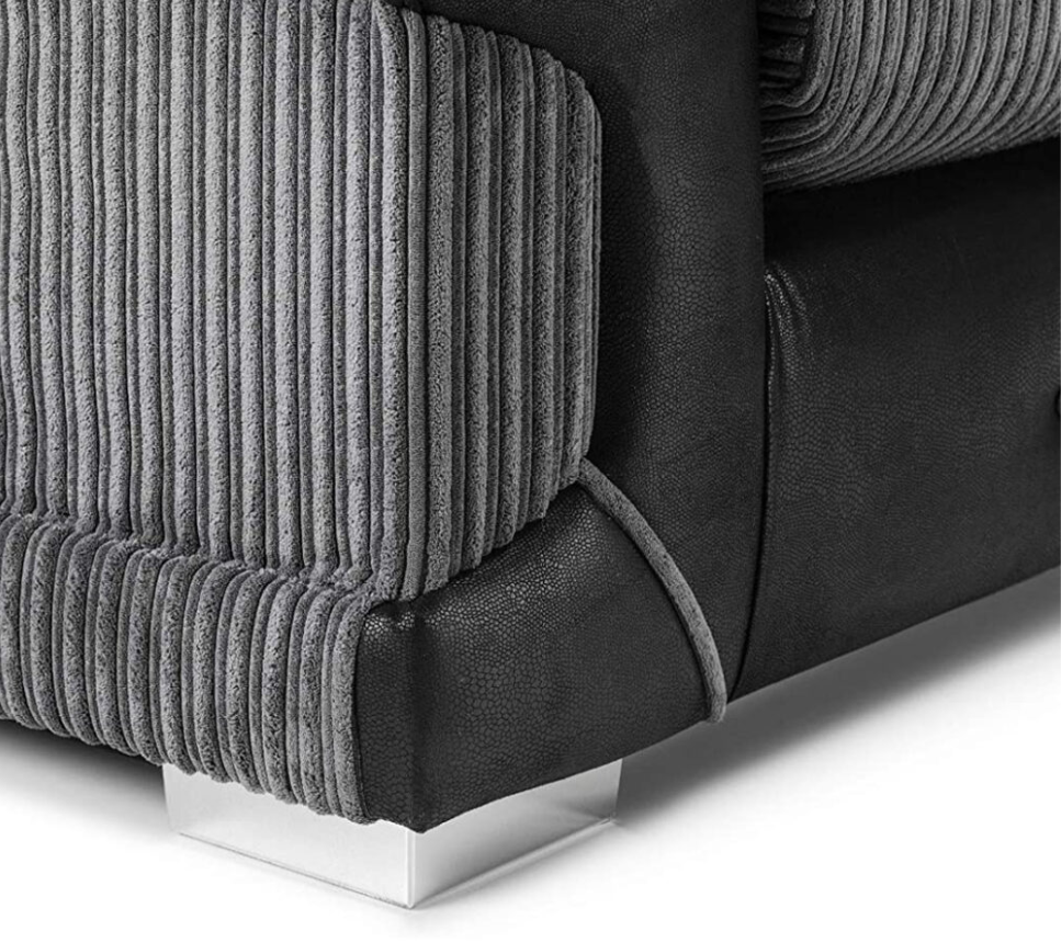 MARYLAND 3+2 SOFA SET BLACK/GREY