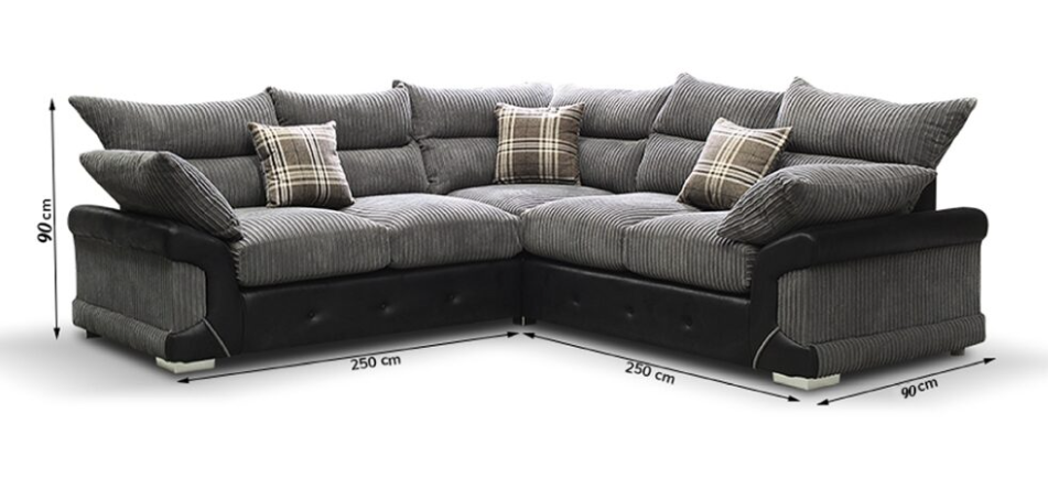 MARYLAND Corner Sofa Grey