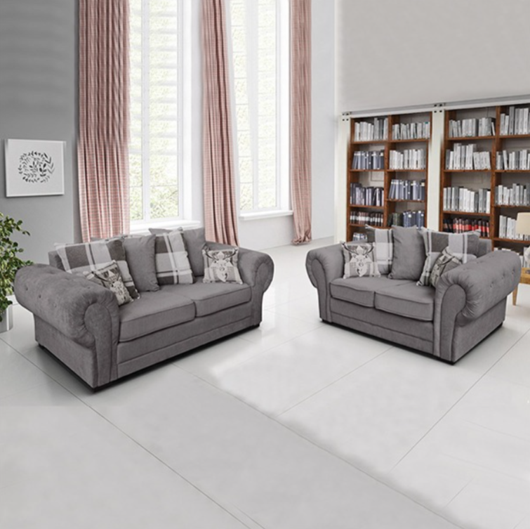 Ibiza 3+2 Sofa Set Grey