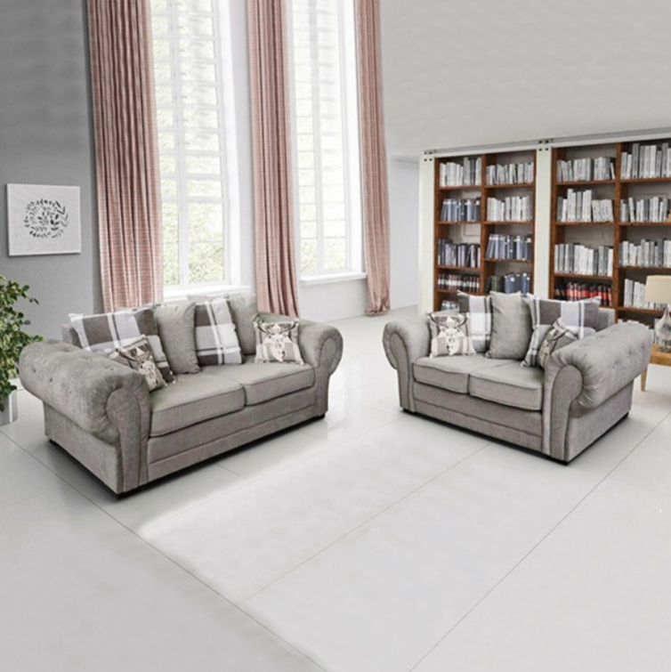 Ibiza 3+2 Sofa Set Light Grey
