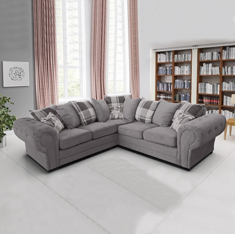 IBIZA GREY CORNER SOFA