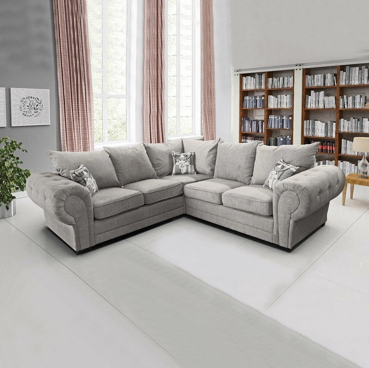 IBIZA LIGHT GREY CORNER SOFA