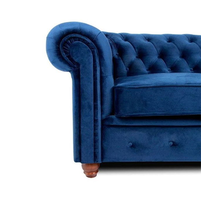 HERO CHESTERFIELD BLUE 3+2 SEATER SOFA
