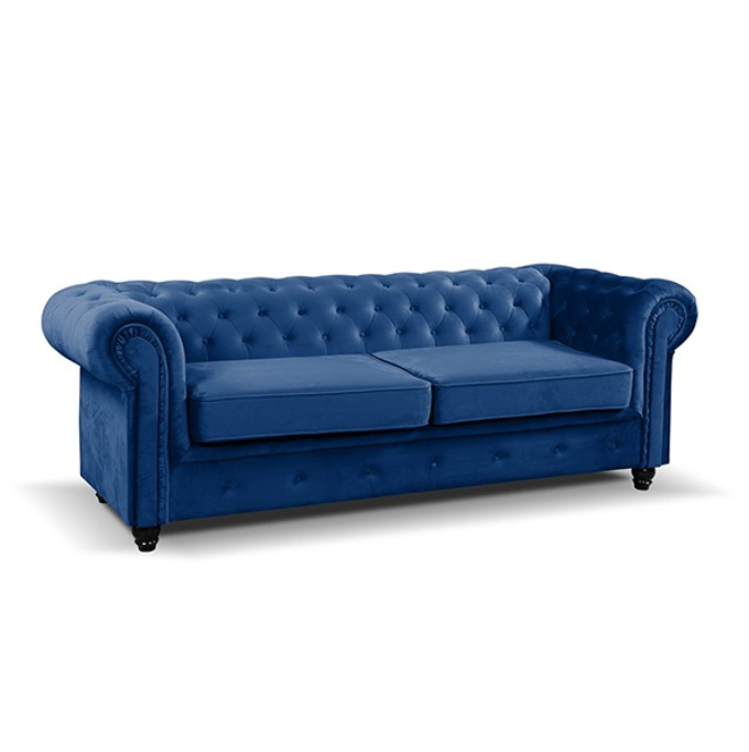 HERO CHESTERFIELD BLUE 3+2 SEATER SOFA