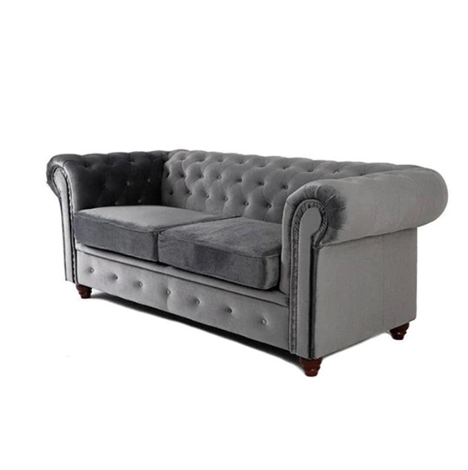 HERO CHESTERFIELD GREY 3+2 SOFA