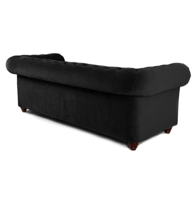 HERO CHESTERFIELD BLACK 3+2 SEATER SOFA