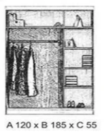 Bobby 3 Door Wardrobe – Sleek and Spacious Design