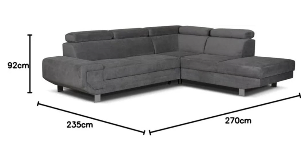 Arctic L-Shaped Corner Sofa Bed – Stylish Comfort with Smart Hidden Storage