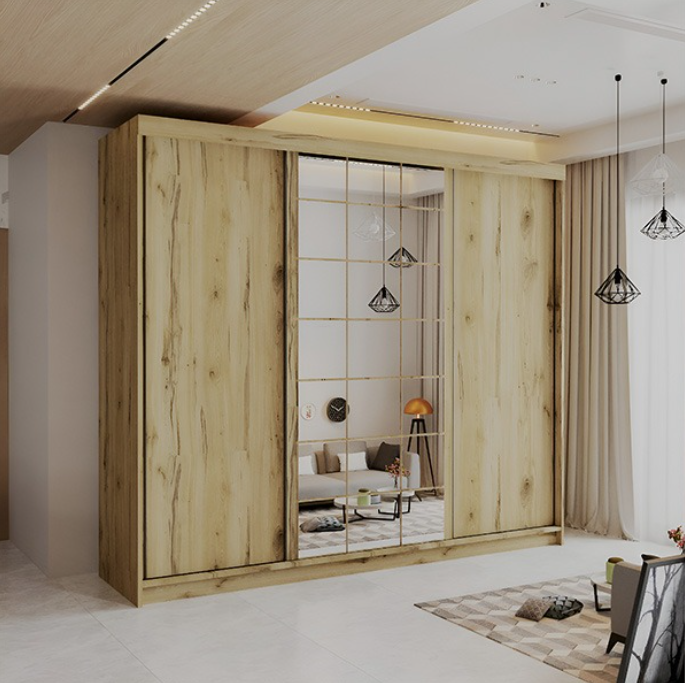 LATVIA VOTAN WHITE SLIDING WARDROBE 200/250cm