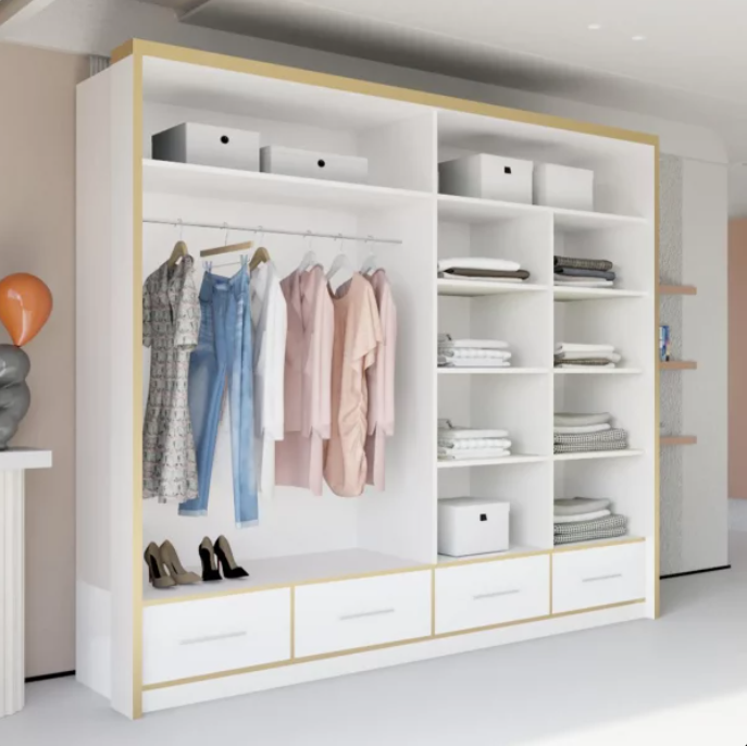 SYDNEY HIGH GLOSS WARDROBE 203cm/253cm